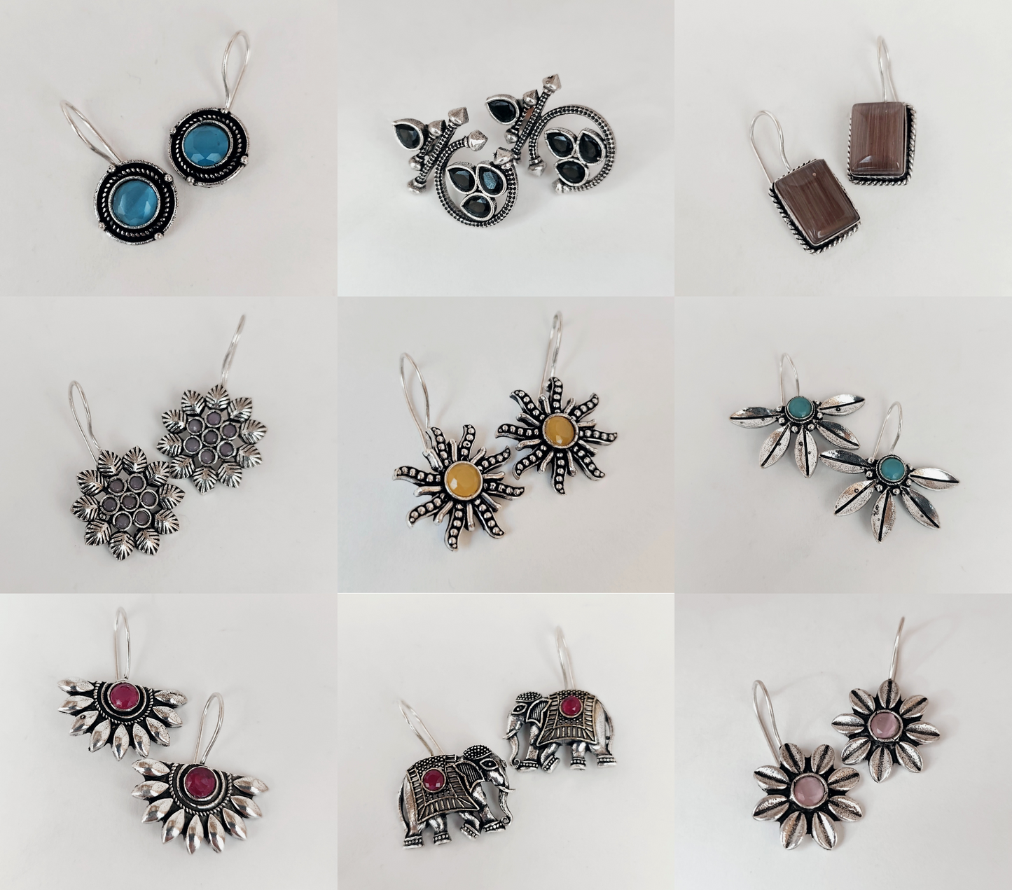 Set of 9 Must-Have Earrings for Girls