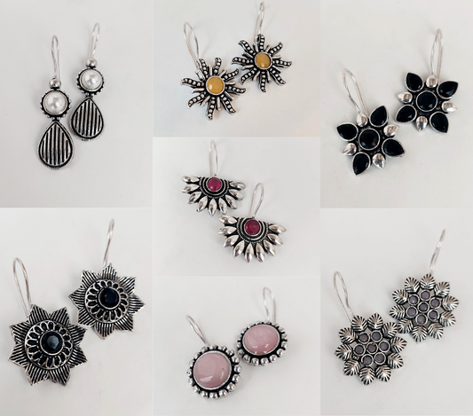 Premium Set of 7 Earrings for Girls and Women