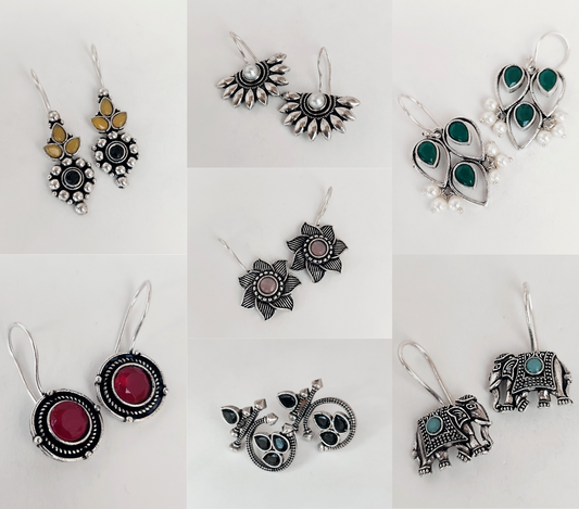 Combo of 7 Designer Earrings for Girls and Women